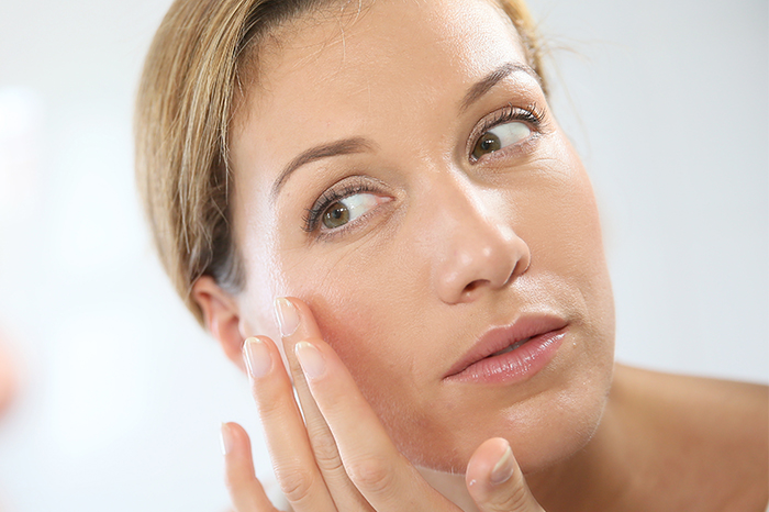 Woman's face with radiant skin